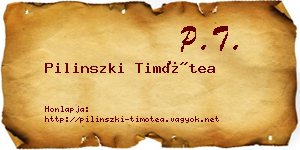 Pilinszki Timótea névjegykártya